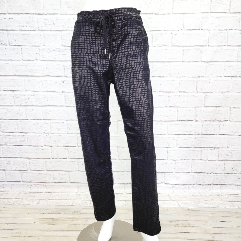 Alembika Iconic Stretch Jean, Black Print Size:5 US(14-16) NWOT! AP1261